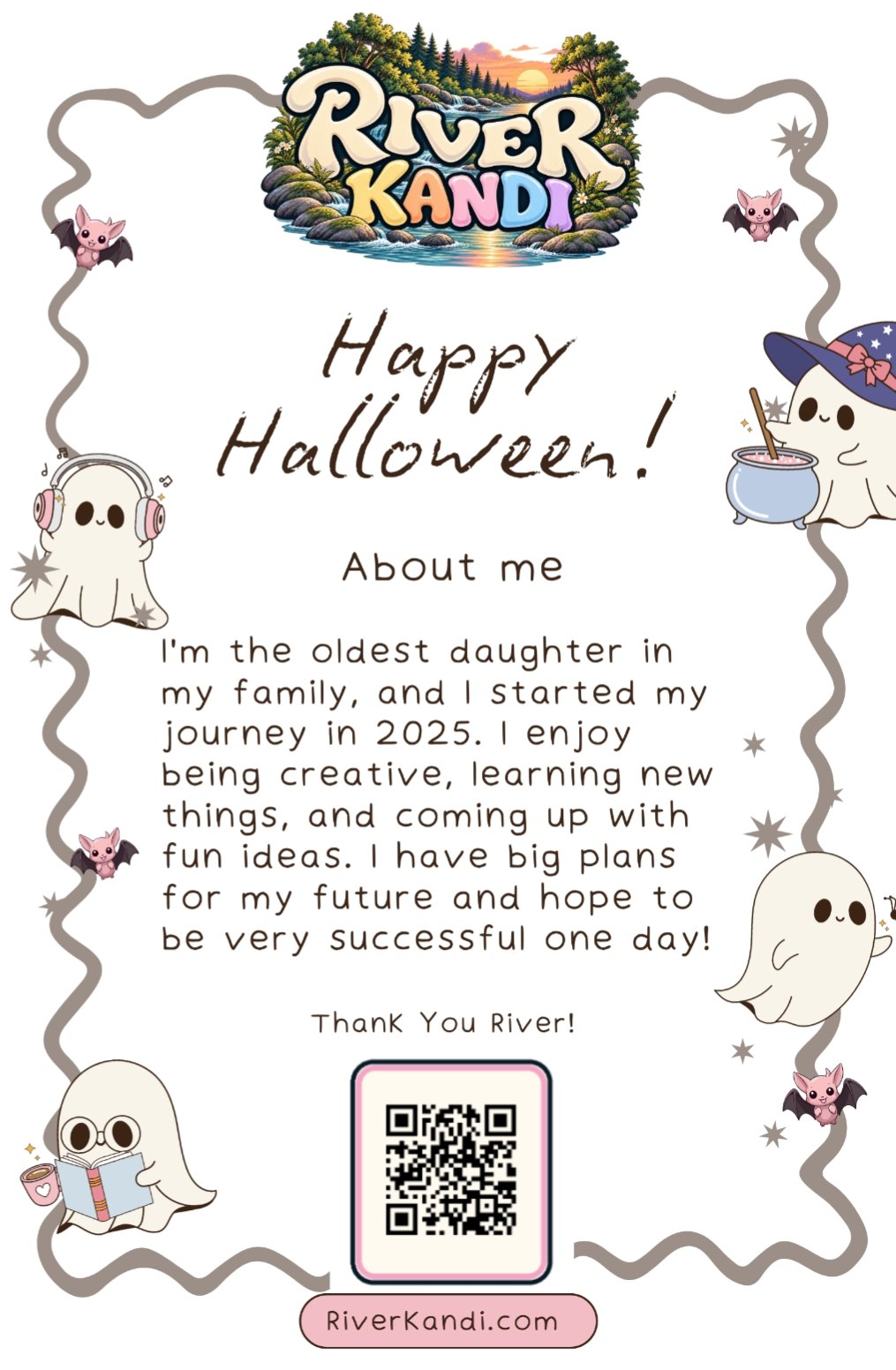 River Kandi Happy Halloween flyer